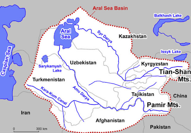 Амударья и сырдарья карта